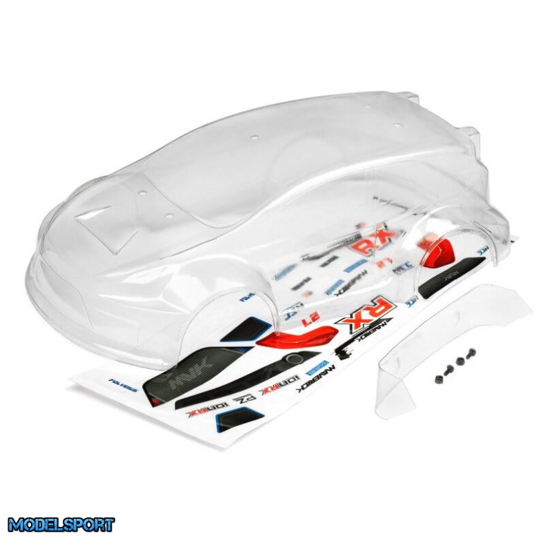 Maverick 28076 Clear Rally Body With Decals (Ion Rx)