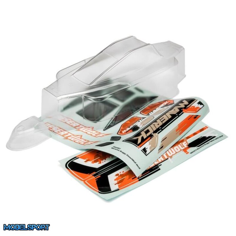 Maverick Desertwolf Clear Karosse W/Decals