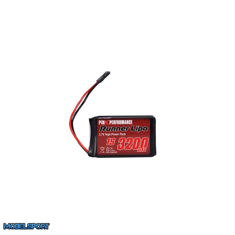 Pink Runner LiPo 1S 3.7V-3200 for Sanwa MT44 - MT5