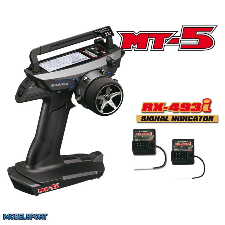Sanwa MT5 Combo with 2x RX493 Receivers