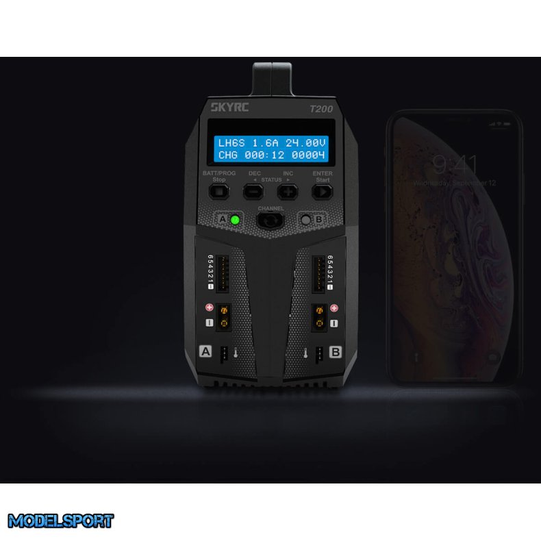 SkyRC T200 AC/DC 12A oplader