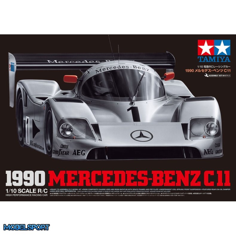 Tamiya 1990 Mercedes-Benz C 11 Fjernstyret bil