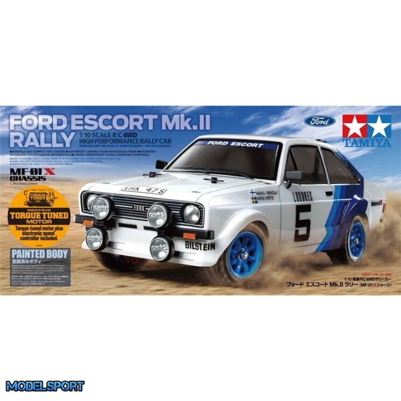 Tamiya 58687 Ford Escort Mk. II Rally (MF-01X) Fjernstyret bil