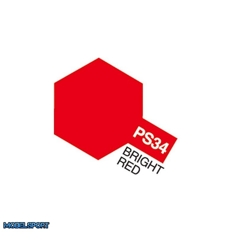 Tamiya Color Lexan PS-34 Bright Red