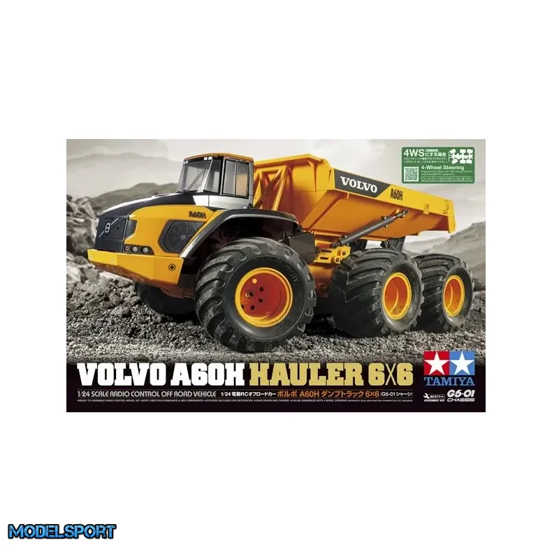 Tamiya 58676 Volvo A60G Hauler 6x6 G6-01 Fjernstyret bil