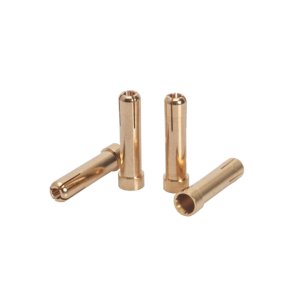 LRP 5mm to 4mm Gold Works Team adapter plug (4 pcs.)