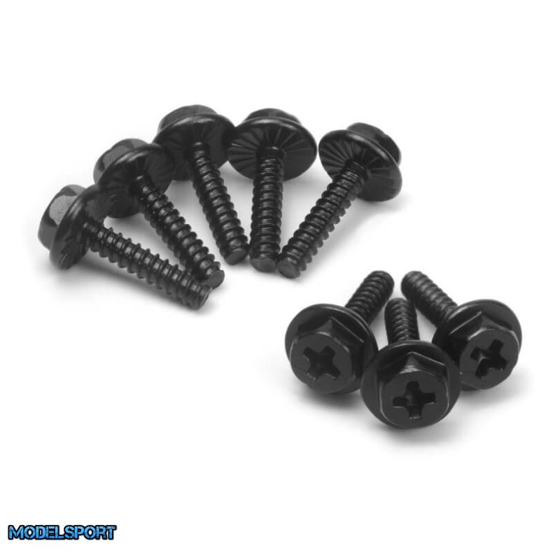 BlackZon 540333 Wheel Lock Bolts ST 2.6x12mm