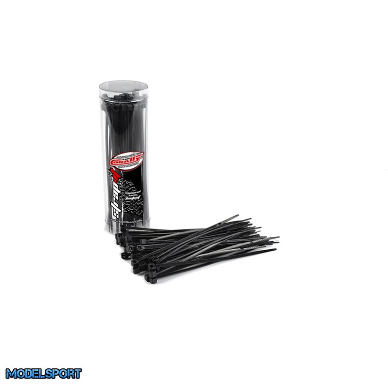 Team Corally - Strap-it - Cable Tie Raps - Black - 2.5x100mm - 50 pcs