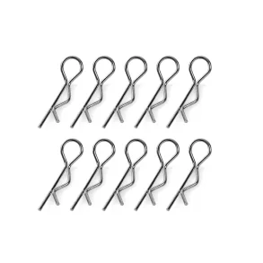 Corally C-35102 Body Clips 45&deg; Bent Small Black