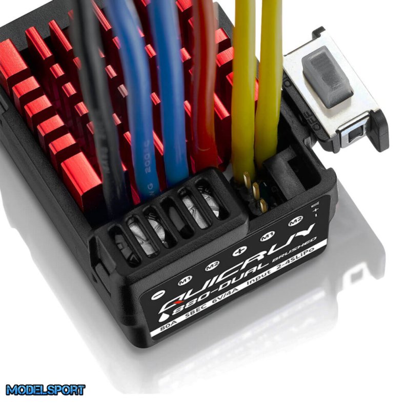 Hobbywing QuicRun 0880 Dual Brushed Fartregulator 80A