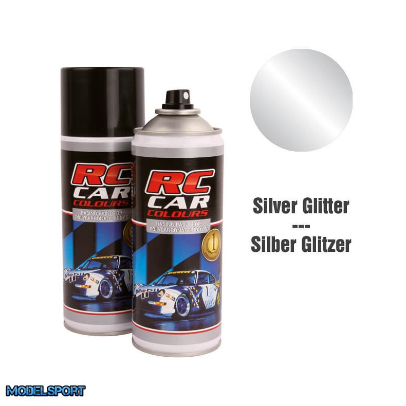 RC Car Colours Silver Glitter Nr 924 Spraymaling