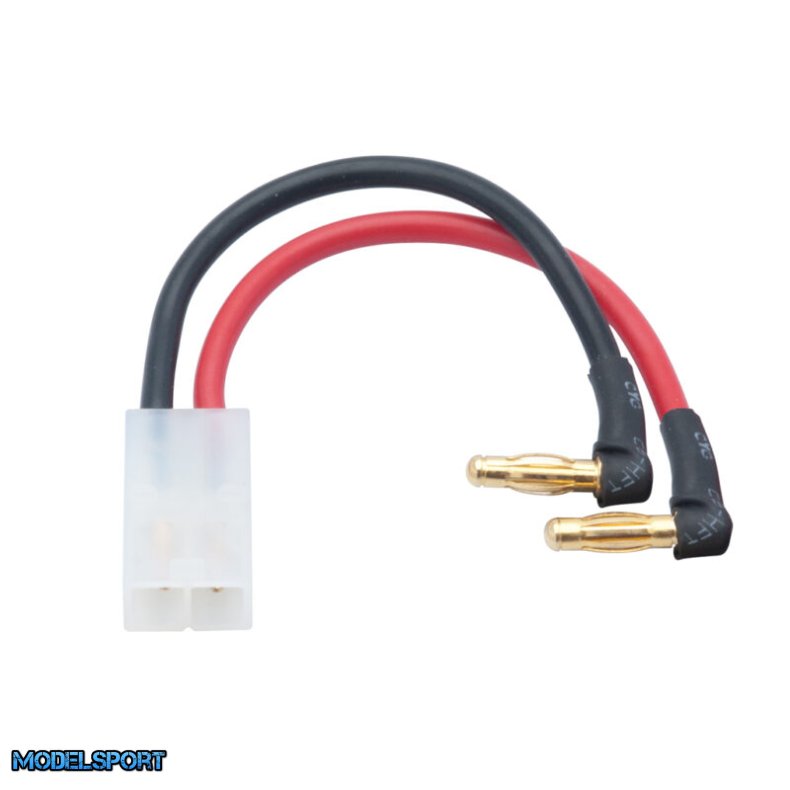 Lipo H/C Adaptor Wire-4mm Male Plug-Tamiya