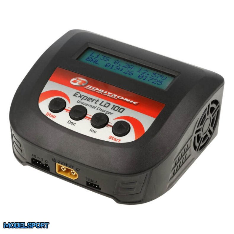 Robitronic Expert LD 100 lader LiPo 2-4s 10A 100W