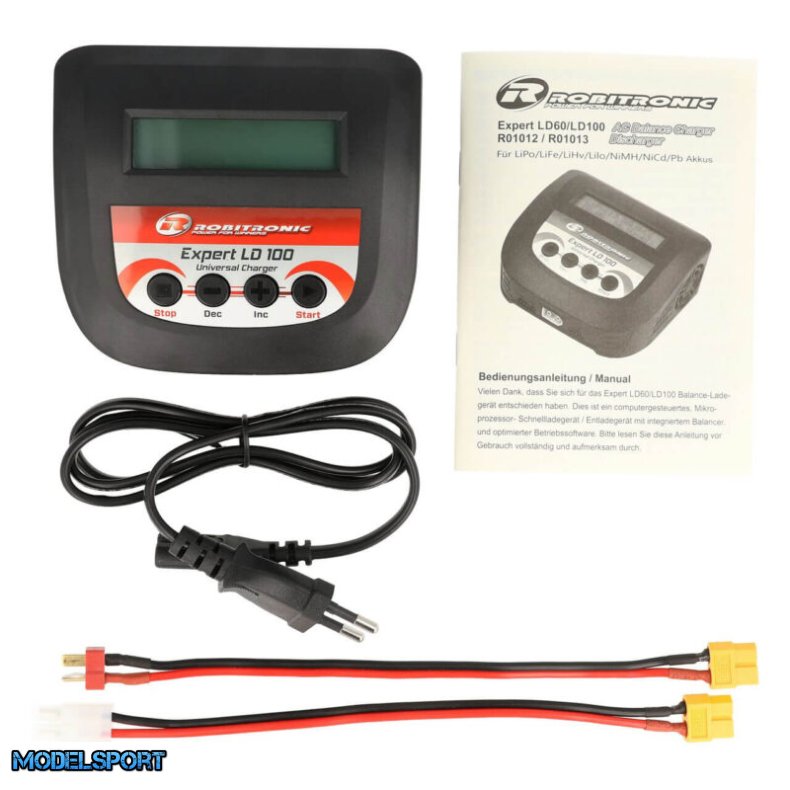Robitronic Expert LD 100 lader LiPo 2-4s 10A 100W