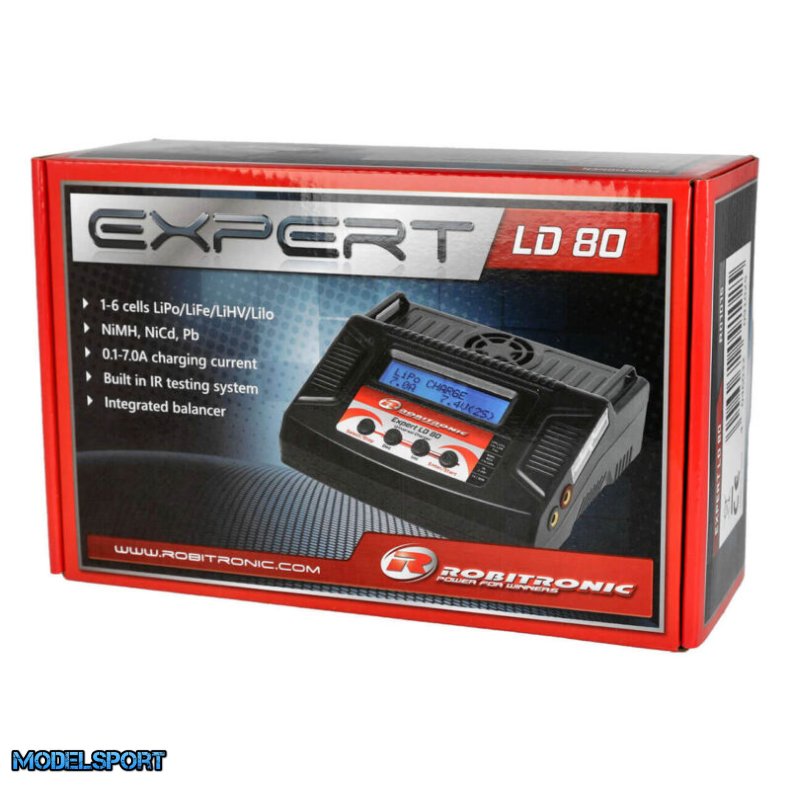 Robitronic Expert LD 80 lader LiPo 1-6s 7A 80W