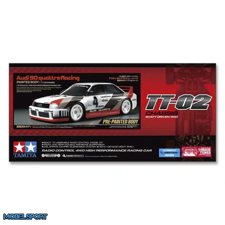 Tamiya Audi 90 quattro Racing - Malet Karosseri