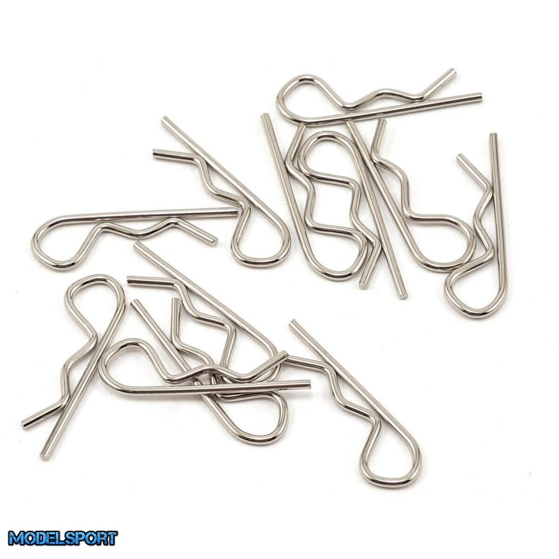 Traxxas TRX1834 Karosseri clips (Silver) 12 stk