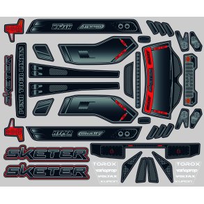 Team Corally - Body Decal Sheet - Sketer XP 4S - 1pc