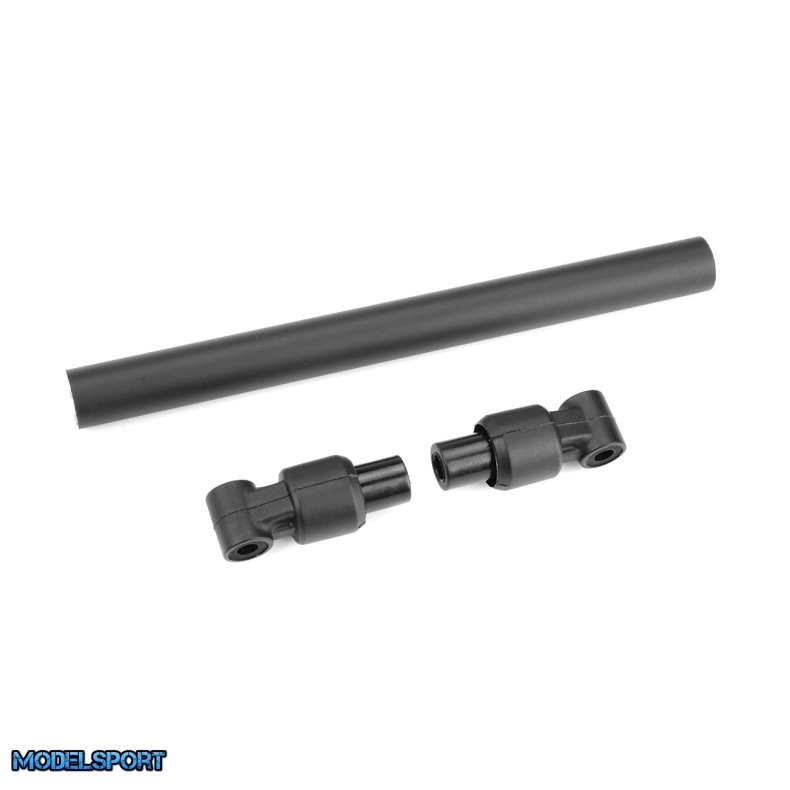 Team Corally - Chassis Tube - Rear - 130mm - Aluminum - Black - 1 Set