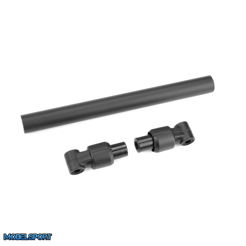 Team Corally - Chassis Tube - Front - 110mm - Aluminum - Black - 1 Set
