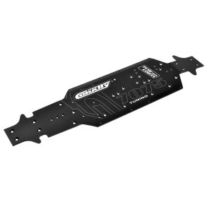 Team Corally - Chassis - LWB - Xtreme - Aluminum 7075 - 3mm - Hard Anodised - Black - Made In Italy