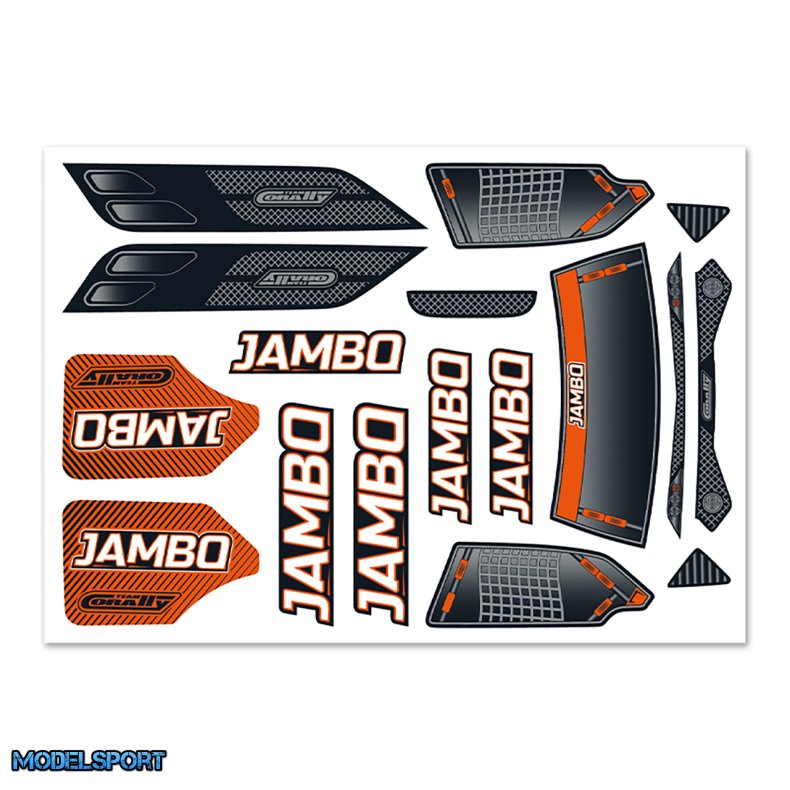 Team Corally - Body Decal Sheet - Jambo XP 6S - 1 Pc