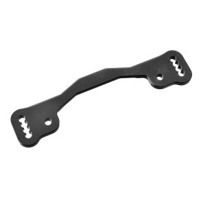 Team Corally - Steering Rack - Swiss Made 7075 T6 - 3mm - Hard Anodised - Black - Made in Italy - 1 pc