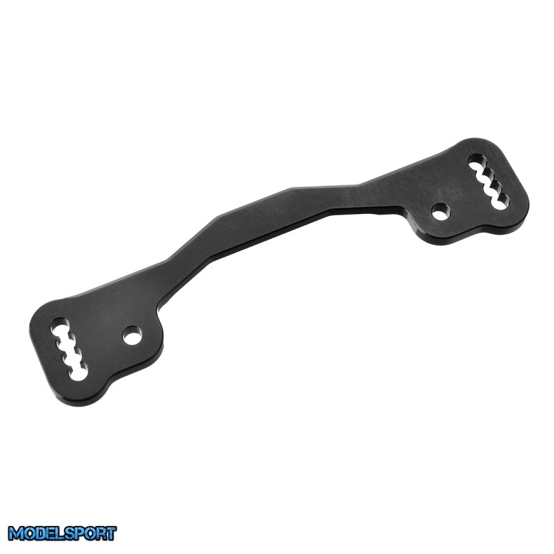 Team Corally - Steering Rack - Swiss Made 7075 T6 - 3mm - Hard Anodised - Black - Made in Italy - 1 pc