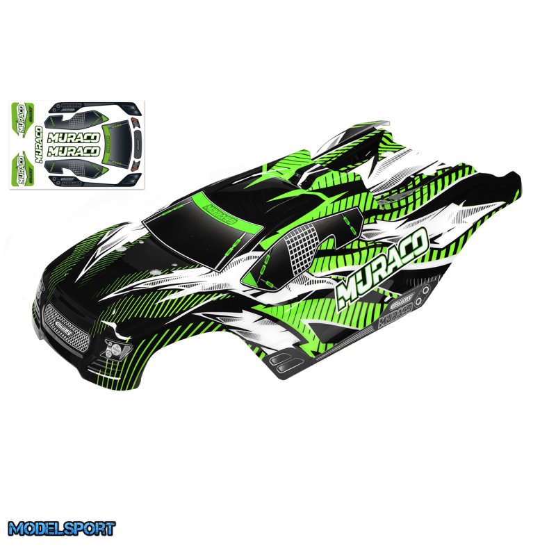 Team Corally - Polycarbonate Body - Muraco XP 6S - Painted - Cut - Decals - 1 Pc