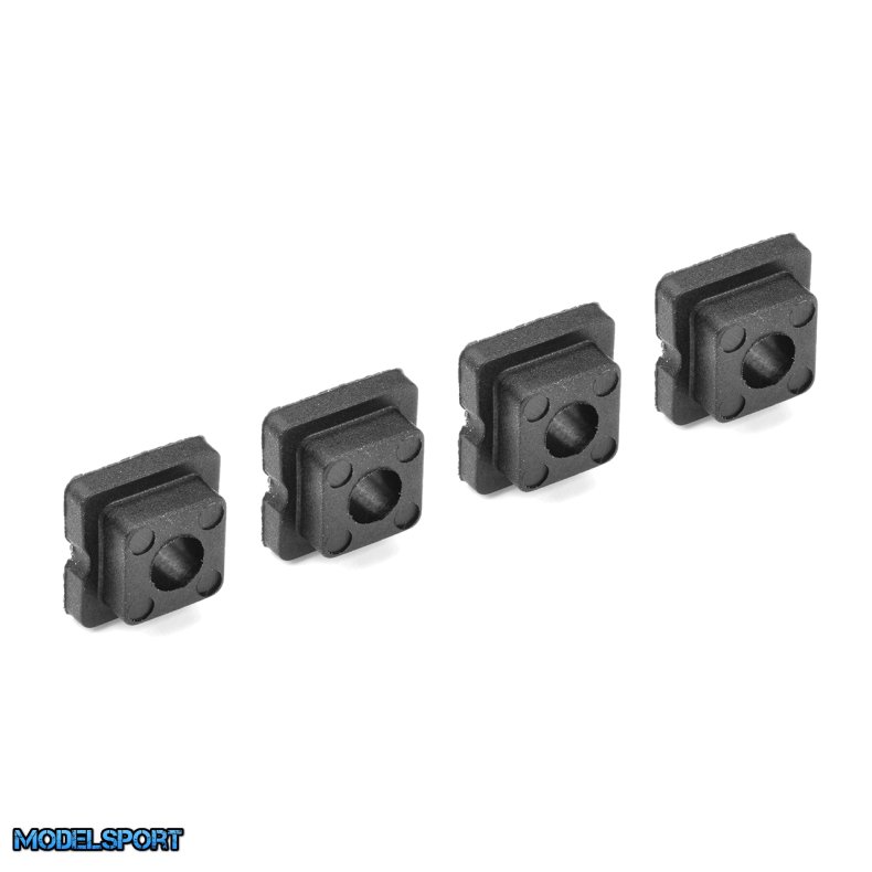 Team Corally - Bushings Set - For 4mm Shock Tower - Through hole - 0 Deg - 4 Pcs