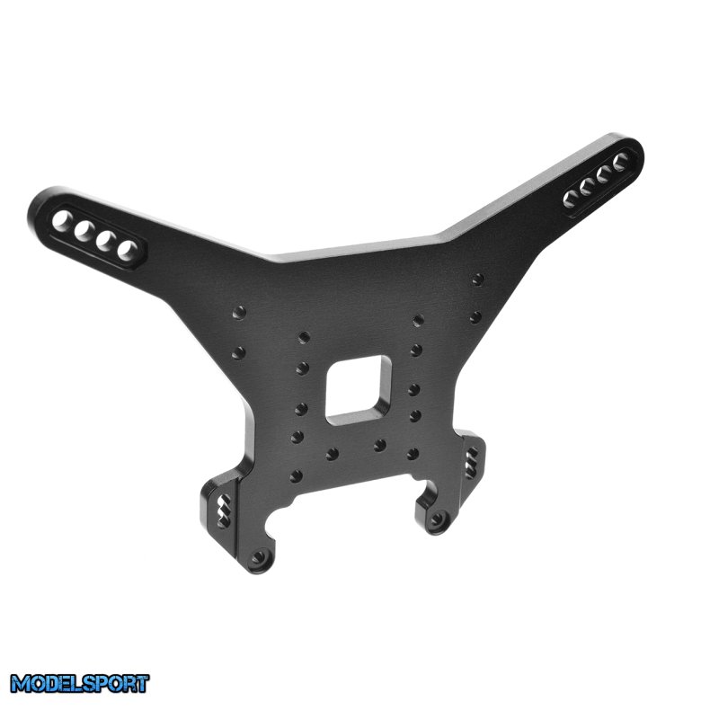 Team Corally - Shock Tower - MT-SWB - Rear - Aluminum 7075 - 5mm - Black - 1 Pc