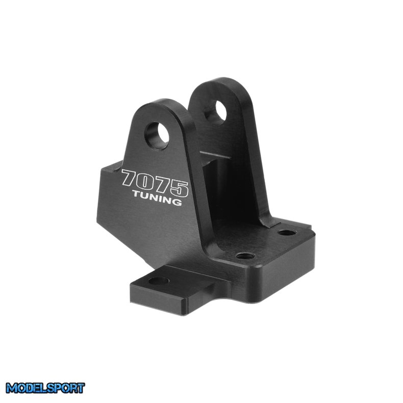 Team Corally - Chassis Brace Holder - Shock Tower Stiffener - Front - Aluminum 7075 - Black - Made in Italy - 1 Pc