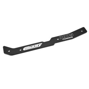 Team Corally Chassis Stiffener XTR Center Aluminum 7075 3mm Black Made in Italy 1 Pc