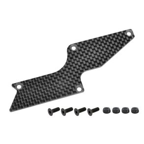 Team Corally Suspension Arm Cover Stiffener HDA-4 Lower Rear Right Carbon 3mm 1 Pc