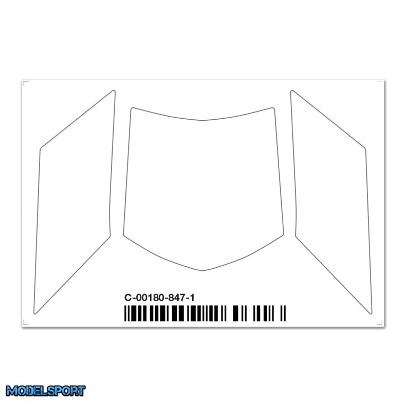 Team Corally - Body Window Paint Mask - SBX-825 - 1Pc