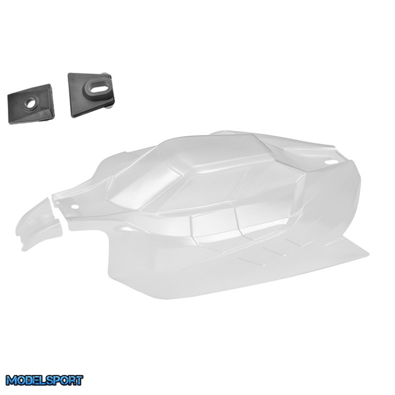 Team Corally - Polycarbonate Body - Asuga XLR - Clear - Cut - Decals - 1 Pc