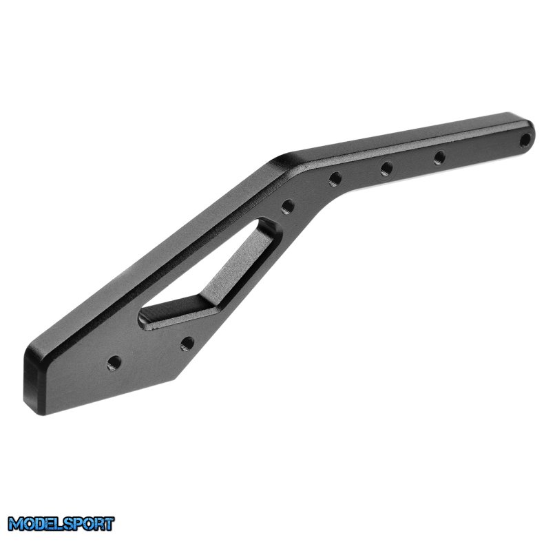 Team Corally - Chassis Brace - XL6S - Rear - Aluminum 7075 - Hard Anodised - Black - Made In Italy - 1 Pc
