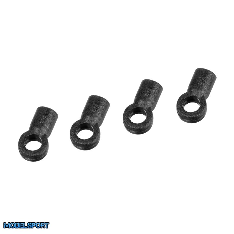 Team Corally - Ball Joint - Alum. Side Linkage Damper Tube - 4 Pcs