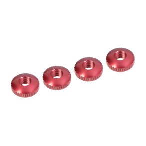 Team Corally - Alum. Body Mount Cambered Nuts - 4 Pcs