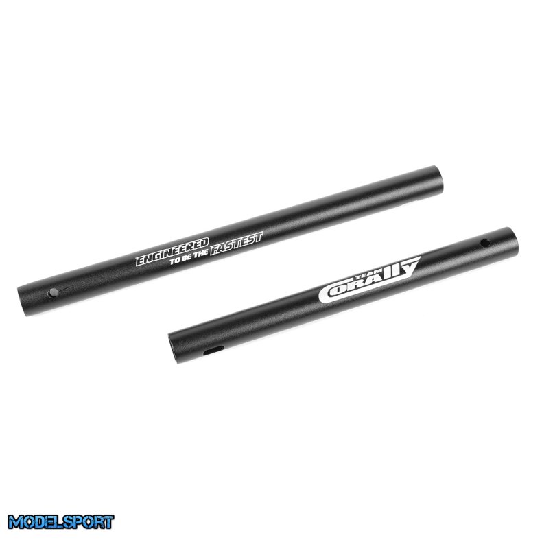 Team Corally - Chassis Tube - MT-G2 - Front - Rear - Aluminum - Black - 1 Set