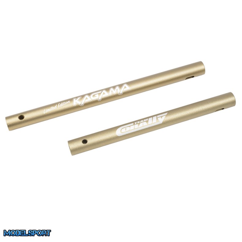 Team Corally - Chassis Tube - MT-G2 - Front - Rear - Aluminum - LE - 1 Set