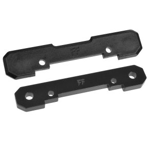 Team Corally - Suspension Arm Mount - Front - Aluminum 4mm and Cover - 1 Set