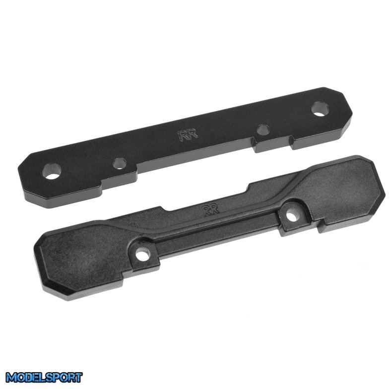 Team Corally - Suspension Arm Mount - Rear - Aluminum 4mm and Cover - 1 Set