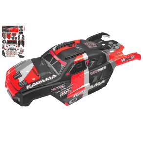 Team Corally - Polycarbonate Body - Kagama XP 6S - Painted - Cut - Decals - Accessories - Red Color - 1 Pc