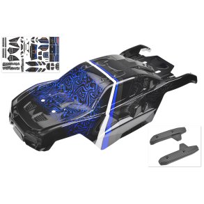 Team Corally - Polycarbonate Body - Kagama Limited Edition - Painted - Cut - Decals - Accessories - Blue Color - 1 Pc