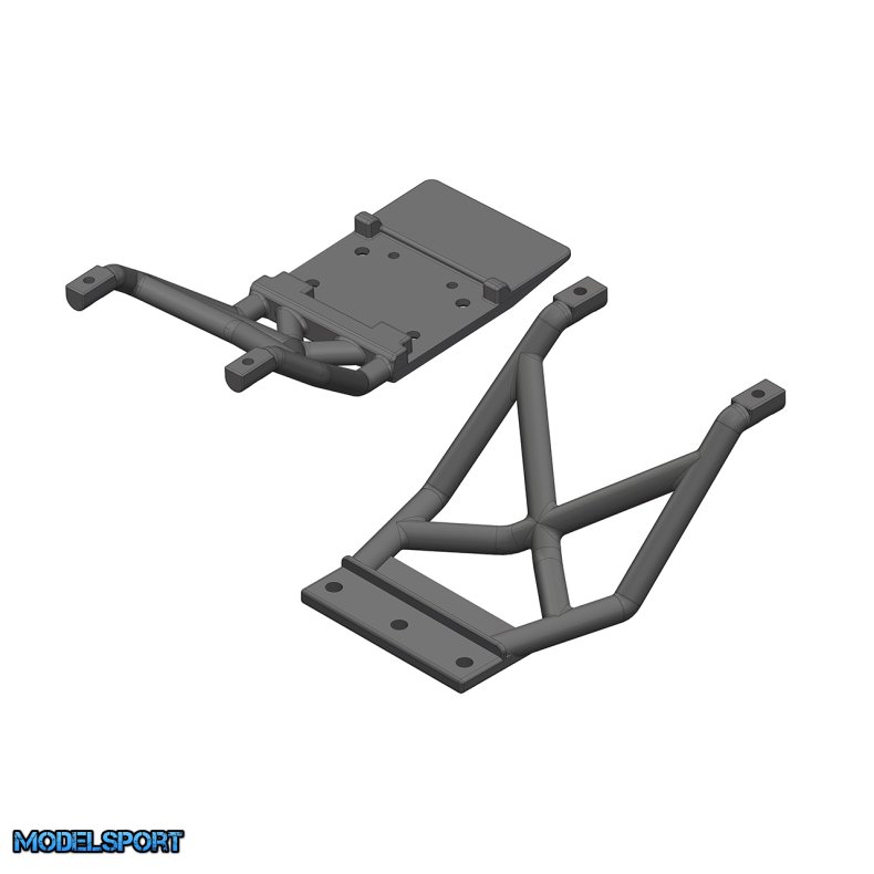 Team Corally - Skid Plates - FR/RE - 1 Set