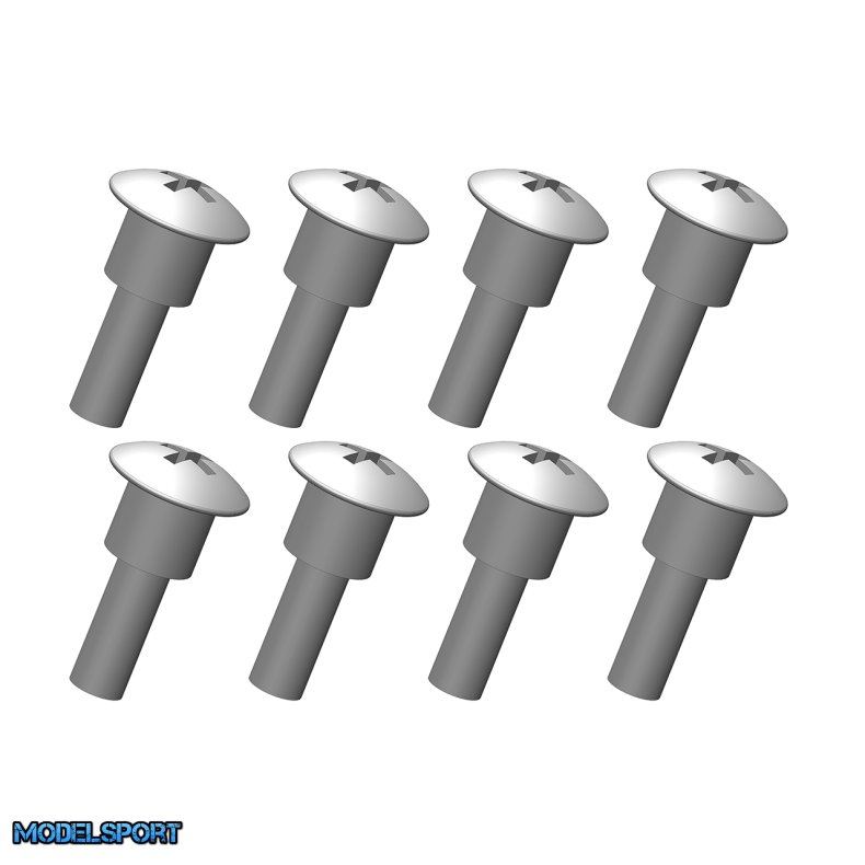 Team Corally - Shoulder Screws - Steel - 8 pcs