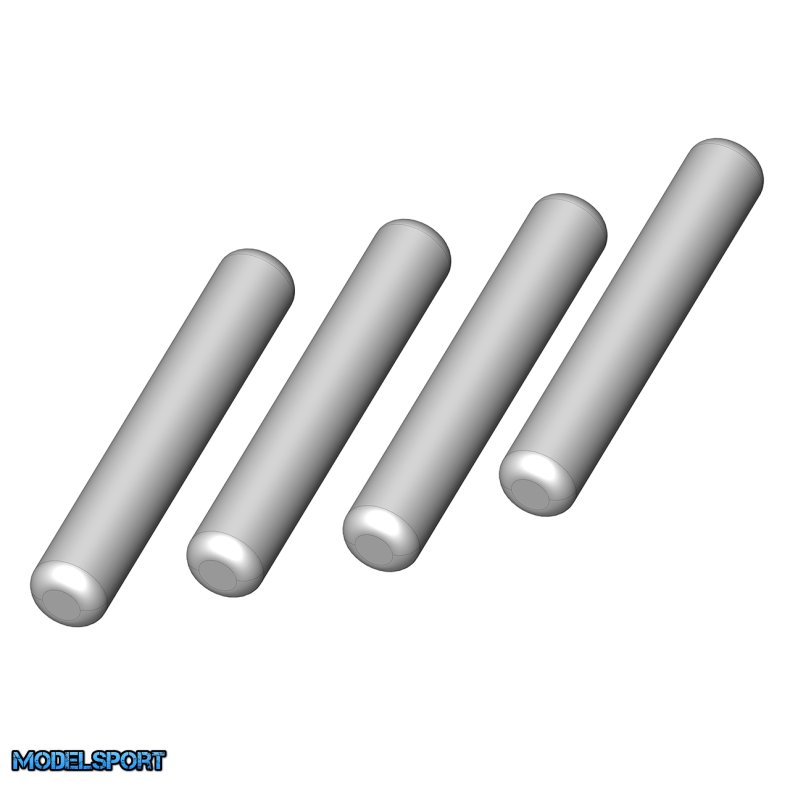 Team Corally - Wheel Axle Pin - �2x12 - Steel - 4 Pcs