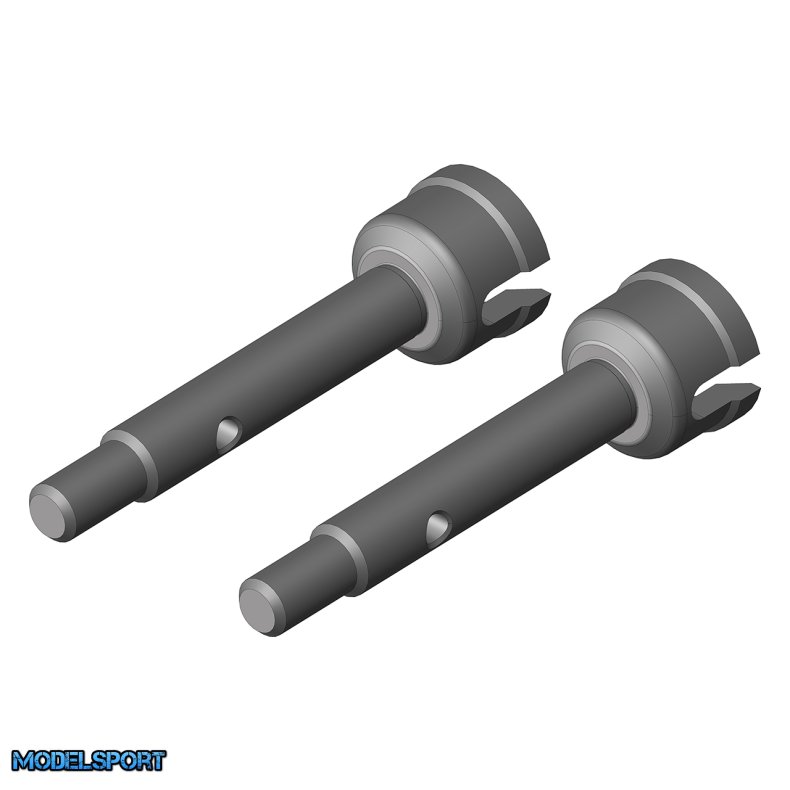 Team Corally - Wheel Shaft - Rear - Steel - 2 Pcs