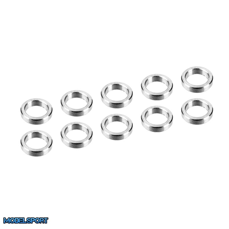 Team Corally - Alum. Shim Ring - ID 3mm - OD 4mm - 1.0mm - 10 Pcs